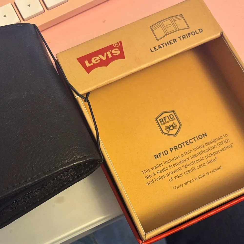 Levi's Black Leather Wallet